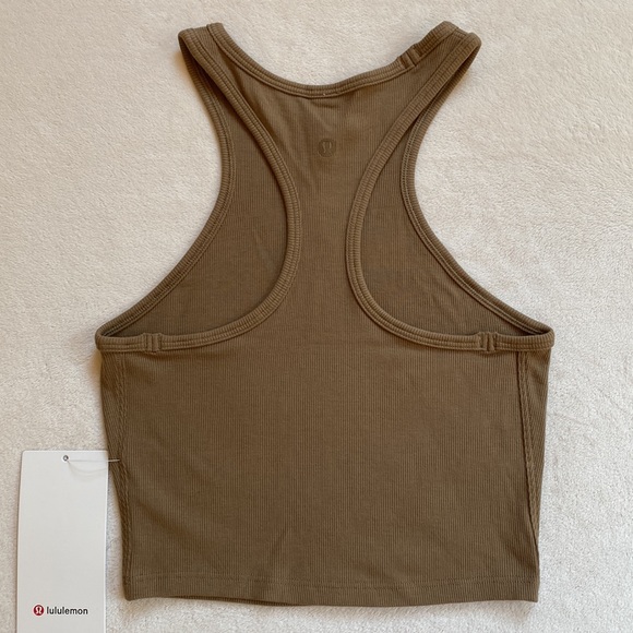 lululemon LA Front Racer Crop Tank Frontier Size 6 NWT - Picture 4 of 4